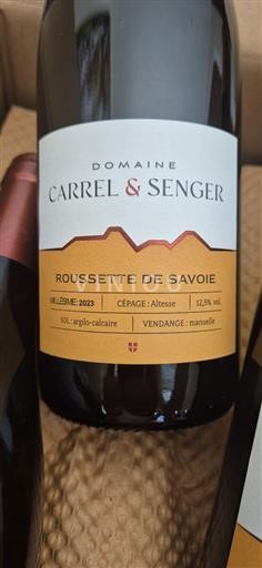 Saboya y Bugey Roussette de Saboya Domaine Carrel & Senger 2023