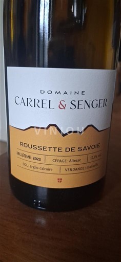 Savoia și Bugey Roussette-de-Savoie Domaine Carrel & Senger 2023