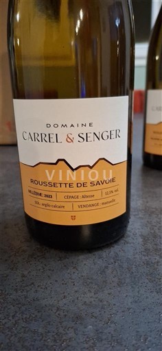 Savoie and Bugey Roussette de Savoie Domaine Carrel & Senger 2023