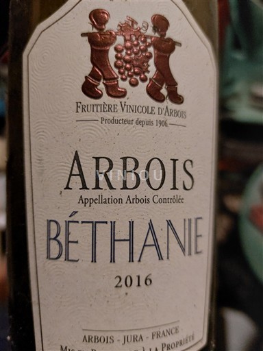 Jura Arbois Fruitière Vinicole Arbois Béthanie 2016