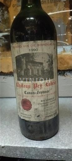 Burdeos Canon-Fronsac Château Pey Labrie 1990