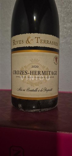 Vallée du Rhône Crozes-hermitage Rives & Terrasses 2020