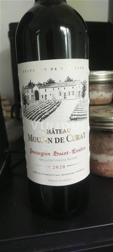Bordeaux Puisseguin-saint-émilion Château Moulin de Curat 2020