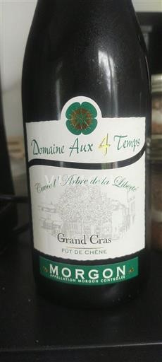 Beaujolais Morgon Domaine Aux 4 Temps l'Arbre de la Liberté 2023