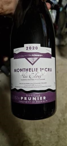 Bourgogne Premier Cru Domaine Prunier Les Clous 2020