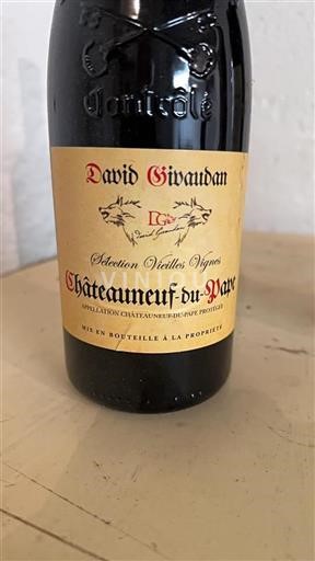 Rhône-dalen Châteauneuf-du-Pape David Givaudan Sélection Vieilles Vignes Ikke årgangsbestemt