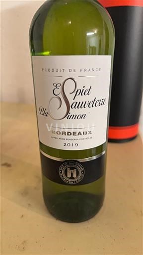 Bordeaux Blasimon Espiet Sauveterre 2019