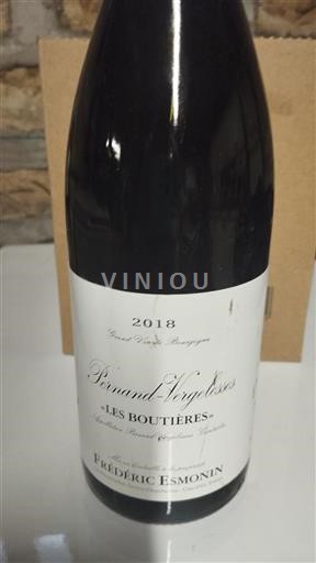 Burgundy Pernand-Vergelesses Frédéric Esmonin Les Boutières 2018