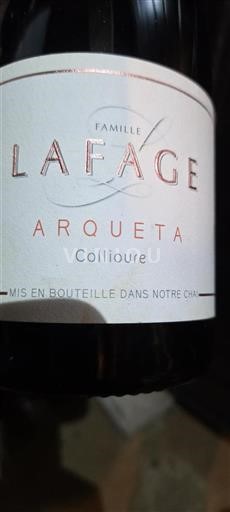 Roussillon Collioure Famille Lafage Arqueta 2019