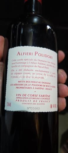 Corsica Niet gespecificeerd Domaine San Micheli Alfieri Polidori 2021