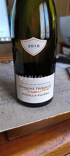Bourgogne Pouilly-fuissé Domaine Trouillet 2018