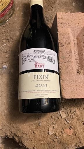 Burgundy Fixin Domaine Bart 2019