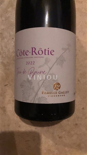 Údolí Rhôny Côte-rôtie Famille Gallet Trio de Brune 2022