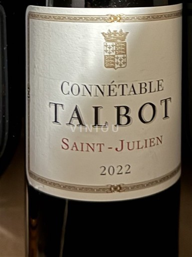 Bordeaux Saint-Julien Château Talbot Connétable de Talbot 2022