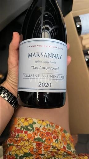 Burgundi Marsannay Domaine Bruno Clair Les Longeroies 2020