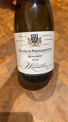 Burgundi Chablis Premier Cru Domaine Hamelin Beauroy 2023