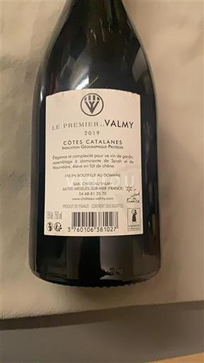 Languedoc and Roussillon Côtes Catalanes Château Valmy Le Premier de Valmy 2019