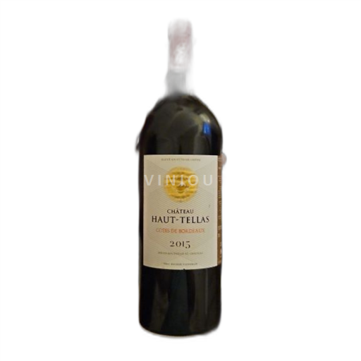 Vin Rouge sec Château Haut-Tellas 2015 France Bordeaux Côtes-de-Bordeaux AOC