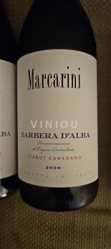 Vin Rouge sec Ciabot Camerano Marcarini 2020 Italie Piémont Barbera d'Alba DOC