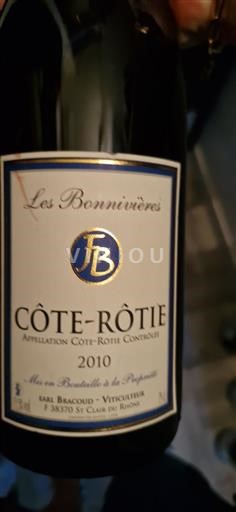 Rhônetal Côte-rôtie EARL Bracoud Les Bonnivières 2010