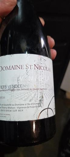 Loire Valley Fiefs Vendéens Domaine St Nicolas Non-Vintage