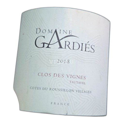 Roussillon Côtes-du-roussillon-villages Jean Gardies Clos des Vignes 2018