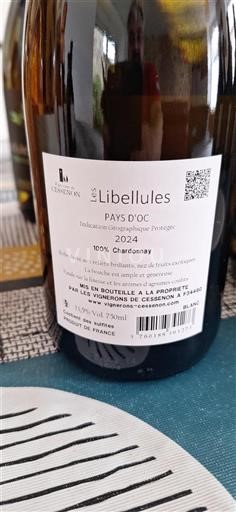 Languedoc-Roussillon Pays d'Oc Vignerons de Cessenon Les Libellules 2024