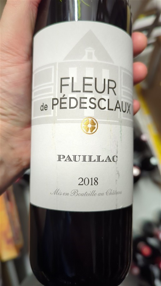 Burdeos Pauillac Château Pédesclaux Fleur de Pédesclaux 2018