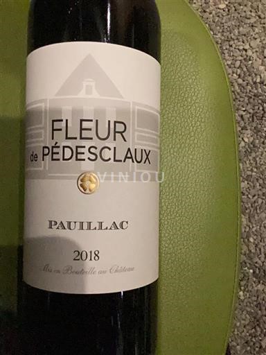 Bordeaux Pauillac Château Pédesclaux Fleur de Pédesclaux 2018