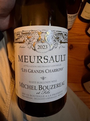 Borgonha Meursault Michel Bouzereau et Fils Les Grands Charrons 2023