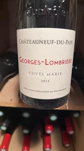 Vale do Ródano Châteauneuf-du-Pape Georges-Lombrière Marie 2015