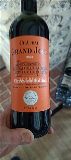 Bordeaux Côtes de Bourg Château Grand Jour 2022