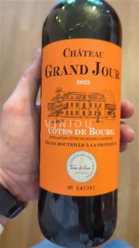 Bordoja Côtes-de-bourg Château Grand Jour 2022