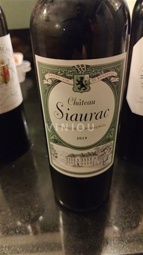 Bordeaux Lalande-de-Pomerol Château Siaurac 2019