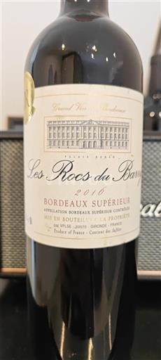 Vin Rouge sec Les Rocs du Barry 2016 France Bordeaux Bordeaux supérieur AOC