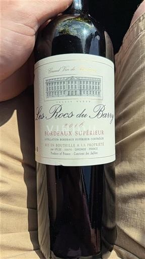 Bordéus Bordeaux Superior Les Rocs du Barry 2016