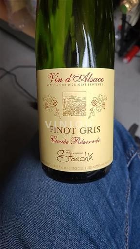 Vin Blanc sec Cuvée Réservée Stoecklé Non millésimé France Alsace Vin de France Grand Cru