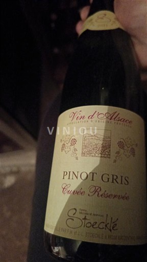 Vinuri Blanc sec Cuvée Réservée Stoecklé Non millésimé Franța Alsacia Vin de France Grand Cru