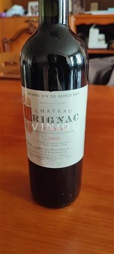 Bordeaux Médoc Château Rignac 2009