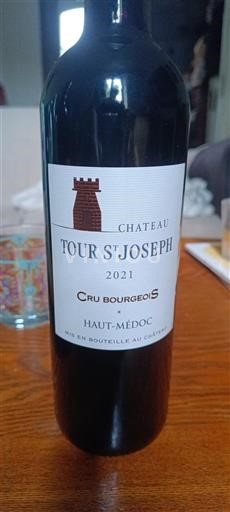 Burdeos Haut-Médoc Cru Bourgeois Château Tour St Joseph 2021