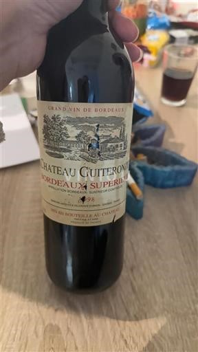 Bordeaux Bordeaux superiore Château Guiteronde 1998