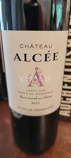 Bordéus Castillon-côtes-de-bordeaux Château Alcée 2021