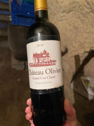 Bordeaux Pessac-Léognan Grand Cru Château Olivier 2018