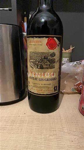 Bordeaux Montagne Saint-Émilion Château X Les Grimaud Réserve de Paul 2003