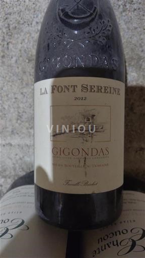 Vallée du Rhône Gigondas Famille Bréchet La Font Sereine 2012