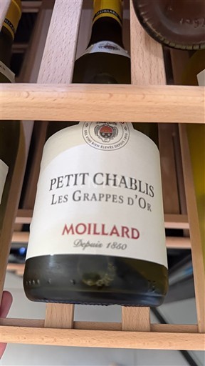 Bourgogne Petit-chablis Moillard Les Grappes d'Or Icke årgångsbetecknad