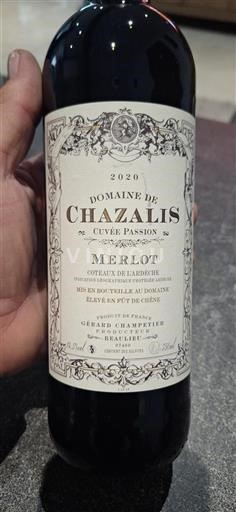 Alps and Rhodanian Region Coteaux de l'Ardèche Domaine Chazalis Passion 2020