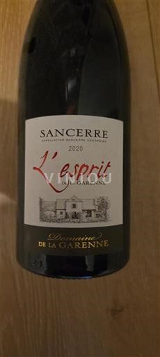Thung lũng sông Loire Sancerre. Domaine La Garenne L'esprit de la Garenne 2020