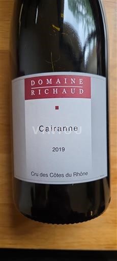 Thung lũng Rhône Cairanne Domaine Richaud 2019