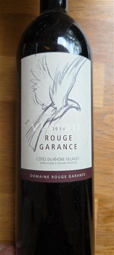 Rhônetal Côtes-du-Rhône-Dörfer Domaine Rouge Garance Rouge Garance 2014